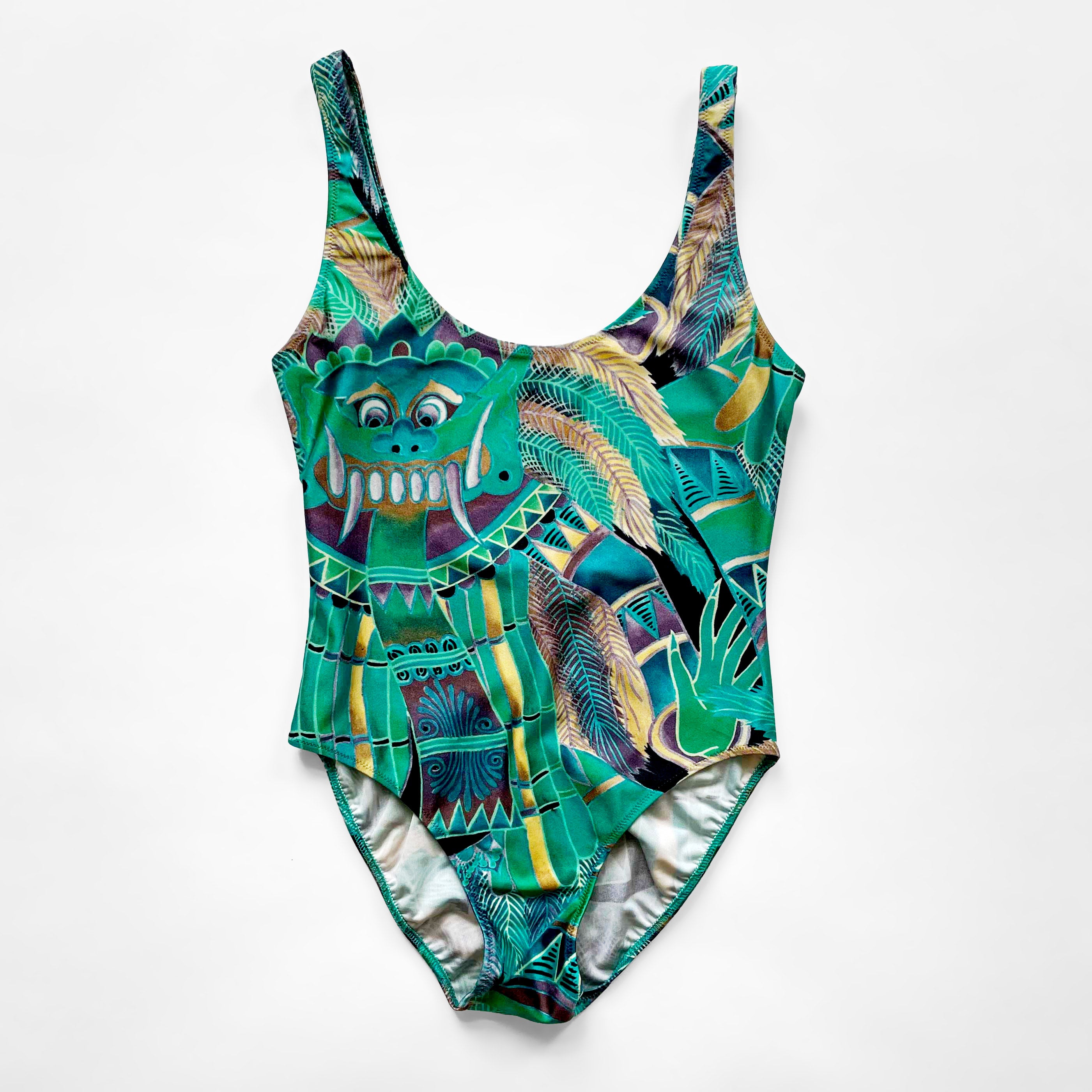 90s Vintage Jungle Bathing Suit Women's mouseberlinvintage