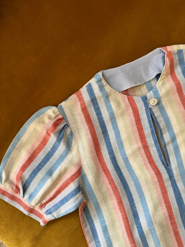 Striped Cotton Blouse 7-8Y