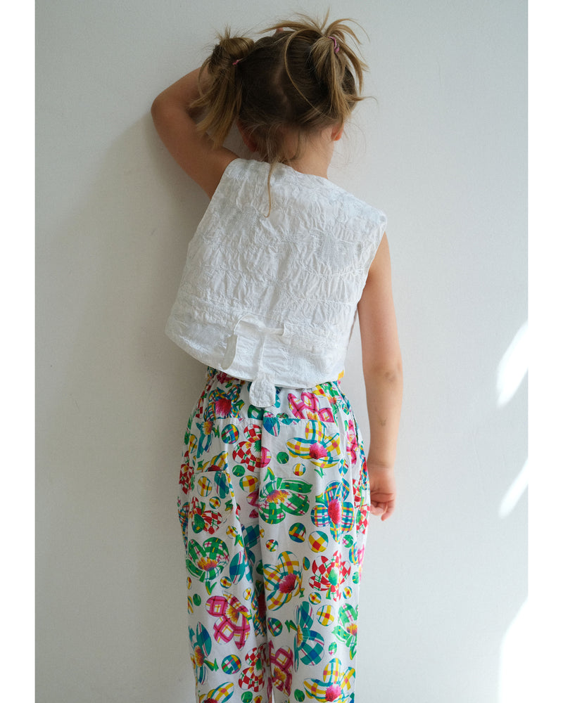 Vintage Oilily Trippy Floral Cotton Trousers