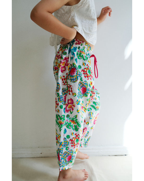 Vintage Oilily Trippy Floral Cotton Trousers