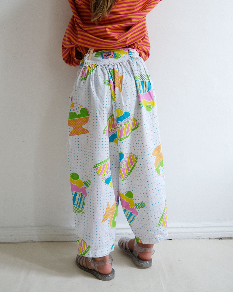 Vintage Oilily Ice Cream Cotton Trousers