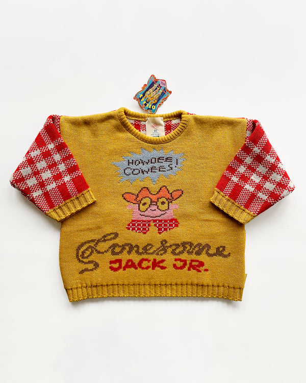 Deadstock Vintage Oilily Jacquard Wool Cowboy Sweater