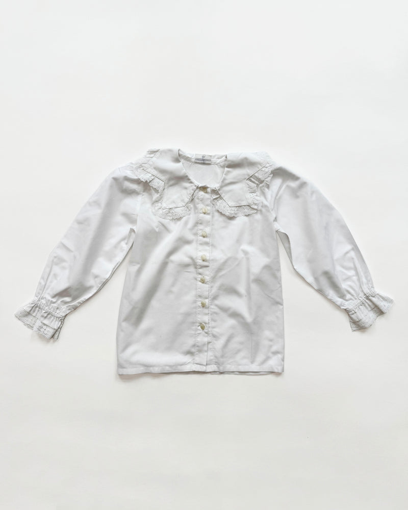 Hummelsheim Cotton Blouse With Lace Collar
