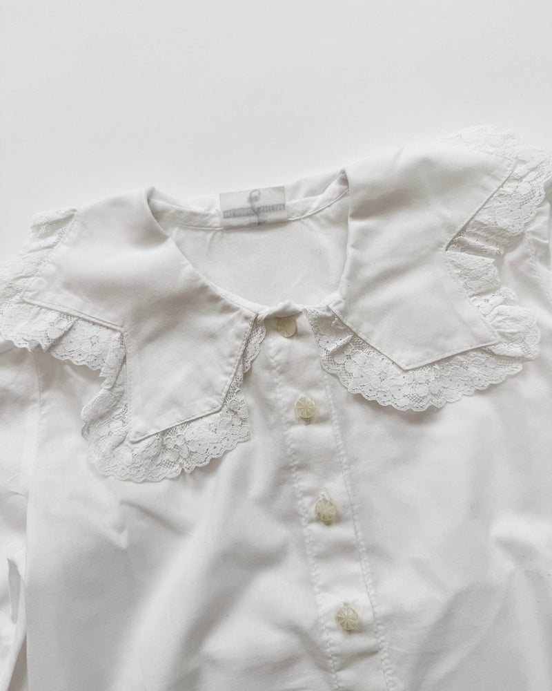 Hummelsheim Cotton Blouse With Lace Collar