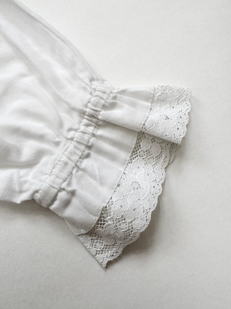 Hummelsheim Cotton Blouse With Lace Collar