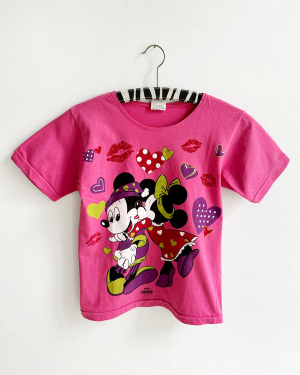 Vintage Mickey Mouse Kiss Cotton Shirt