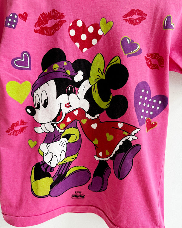 Vintage Mickey Mouse Kiss Cotton Shirt