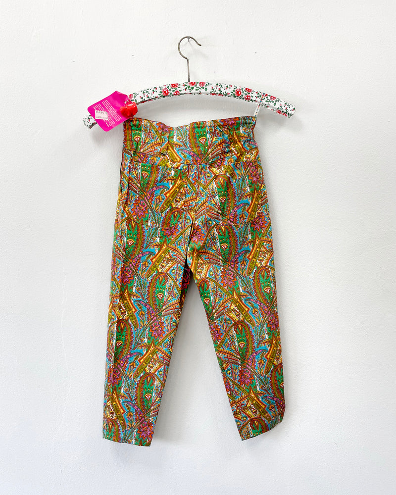 Deadstock Vintage Cotton Trousers With Elastic Waist