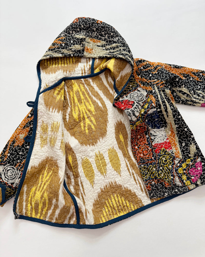 Handmade Reversible Suzani Embroidered Cotton Jacket 6-8Y