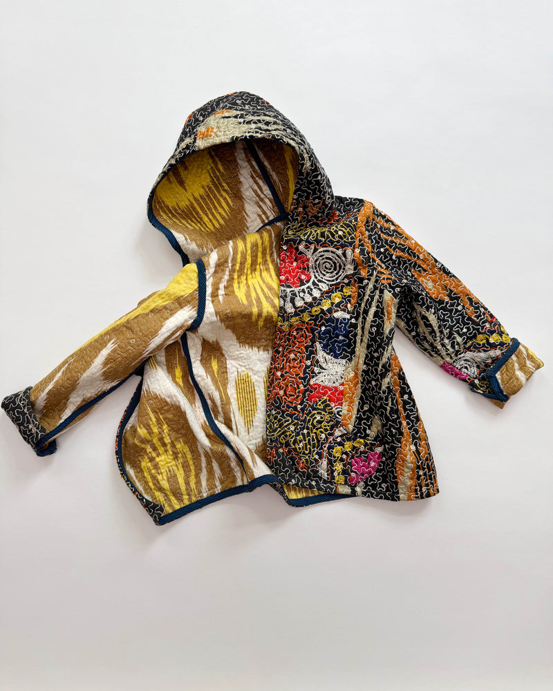 Handmade Reversible Suzani Embroidered Cotton Jacket 6-8Y