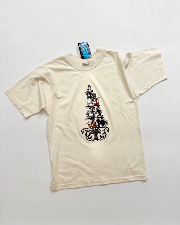Deadstock Embroidered Cotton Tee 8-10Y