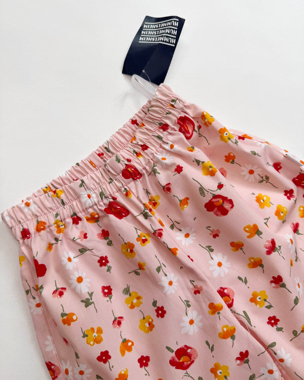 Deadstock Floral Cotton Trousers With Elastic Waist 3Y