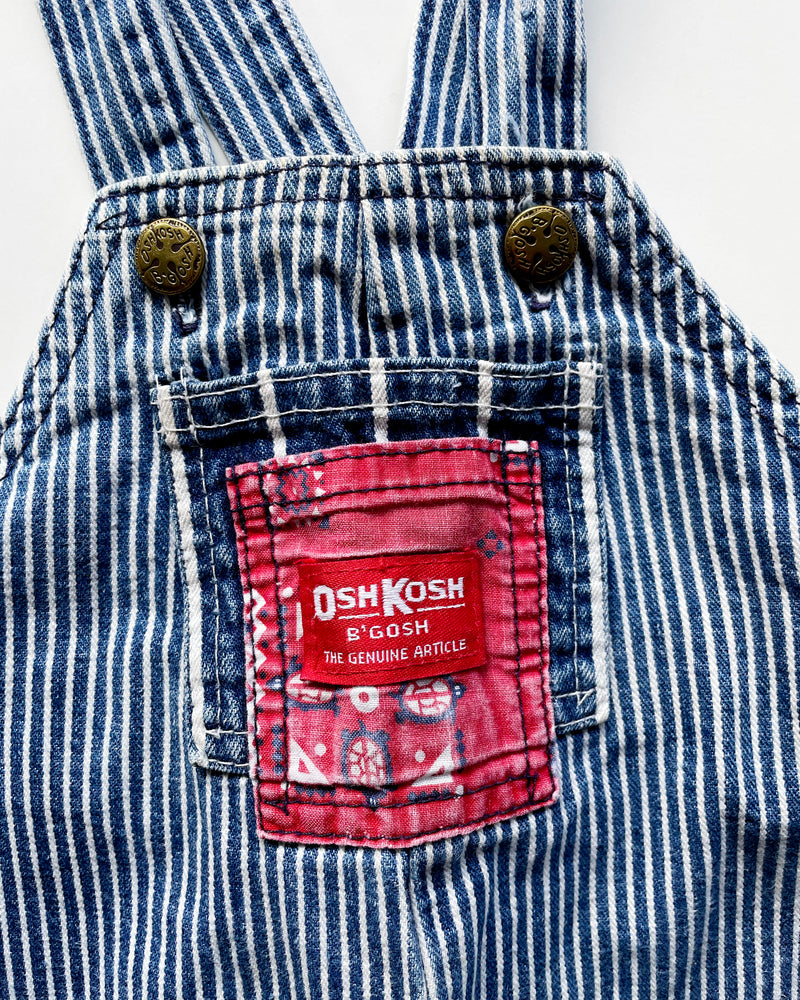 Vintage Oshkosh Striped Overalls 6-9M