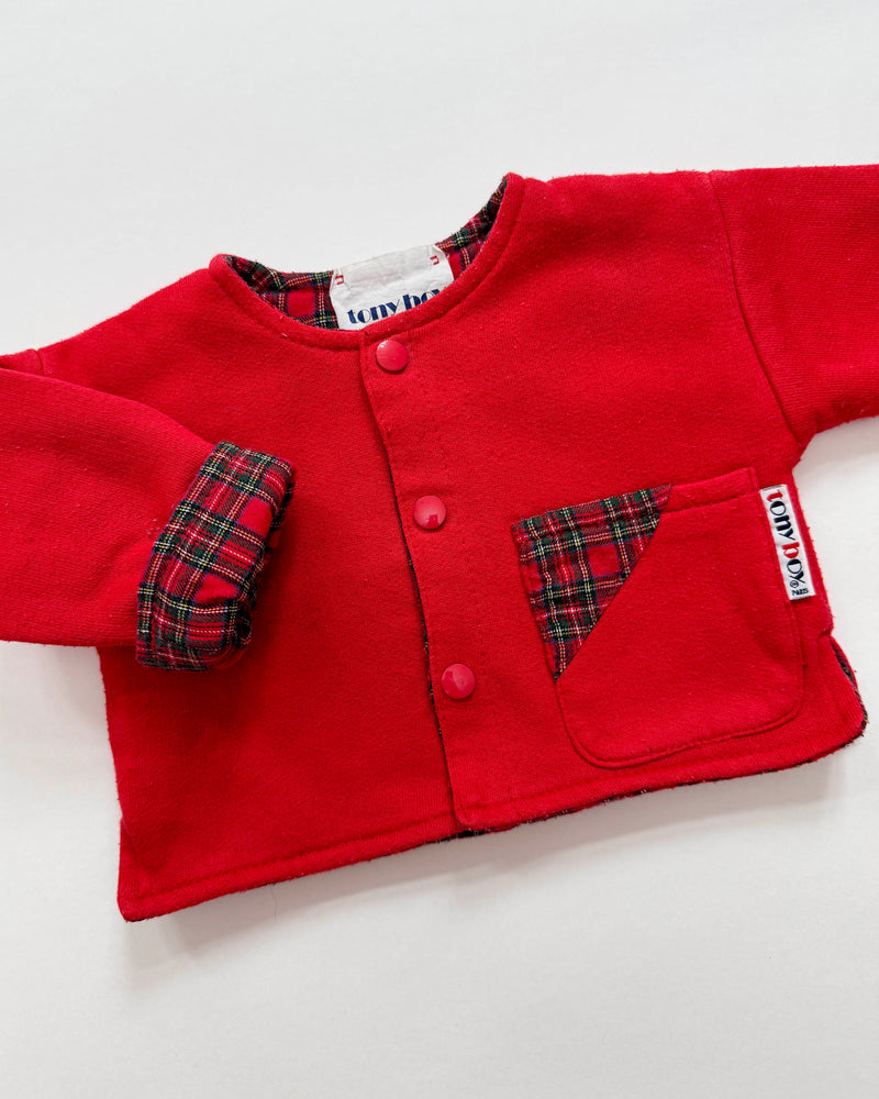 Lined Cotton Baby Sweat Cardigan 6M