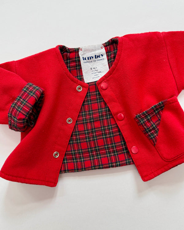 Lined Cotton Baby Sweat Cardigan 6M