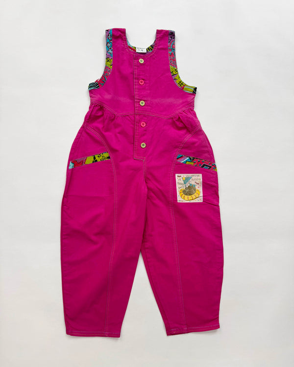 Pink Cotton Jumpsuit 4Y