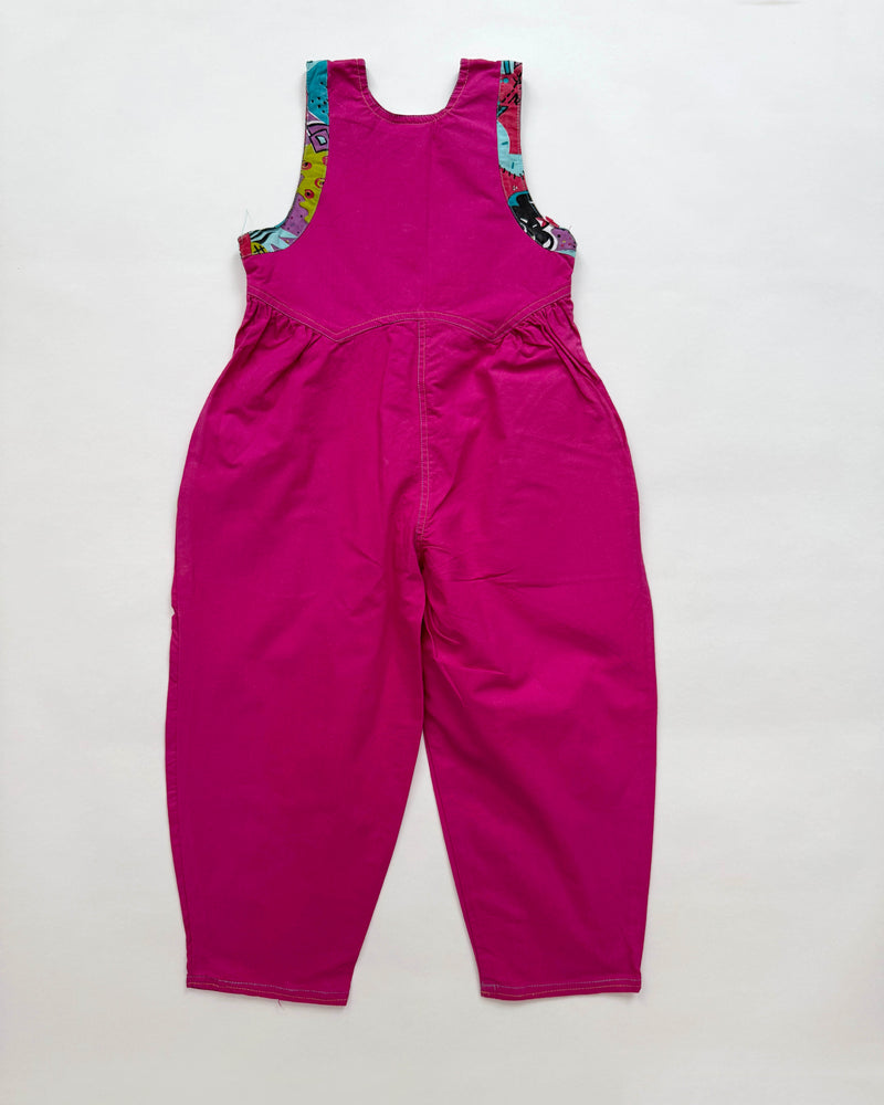 Pink Cotton Jumpsuit 4Y