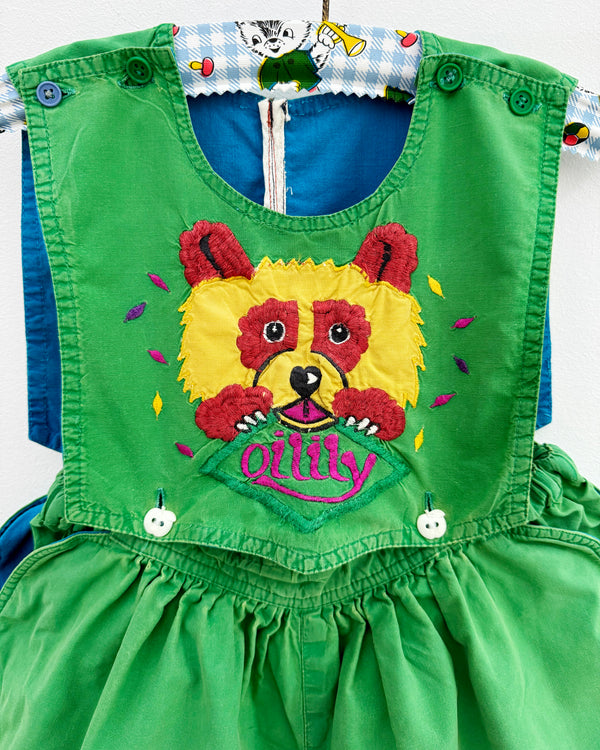 Vintage Oilily Lion Cotton Lined Romper