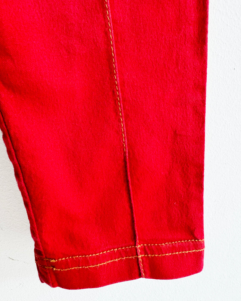 Vintage High Waisted Cotton Trousers