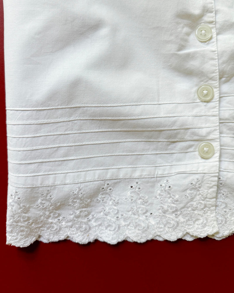 Vintage White Cotton Top