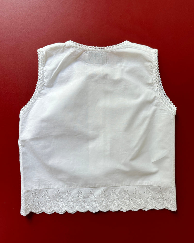 Vintage White Cotton Top