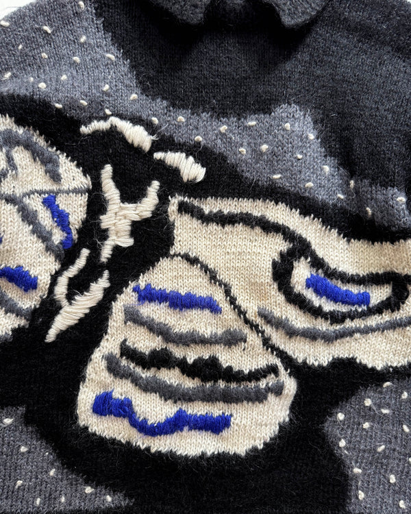 Handmade Butterfly Mohair Wool Sweater ADULTS