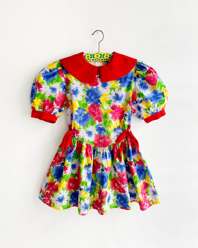 Vintage Floral Cotton Dress