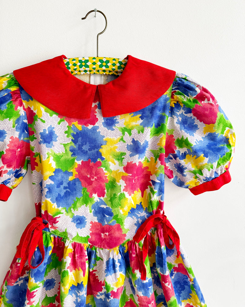 Vintage Floral Cotton Dress