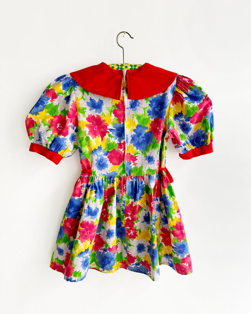 Vintage Floral Cotton Dress