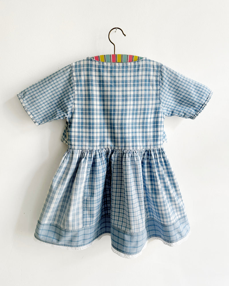 Vintage Gingham Cotton Dress