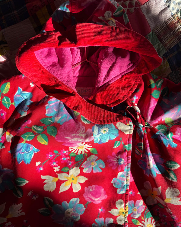 Kenzo Floral Padded Kimono Coat 12M