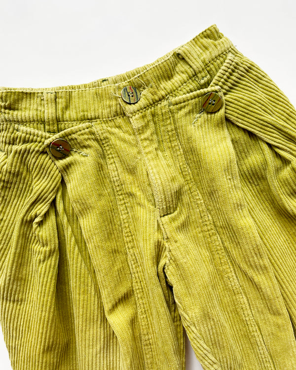 Vintage Corduroy Trousers With Elastic Waist