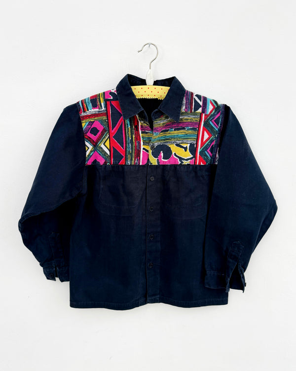 Vintage Patchwork Denim Shirt