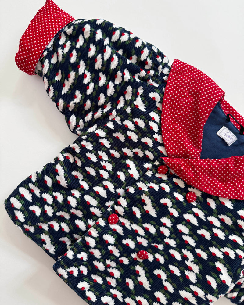 Padded Corduroy Patchwork Jacket 12M