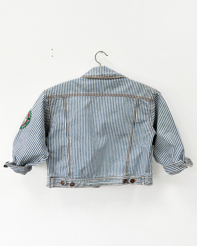 Vintage Oilily Striped Denim Jacket