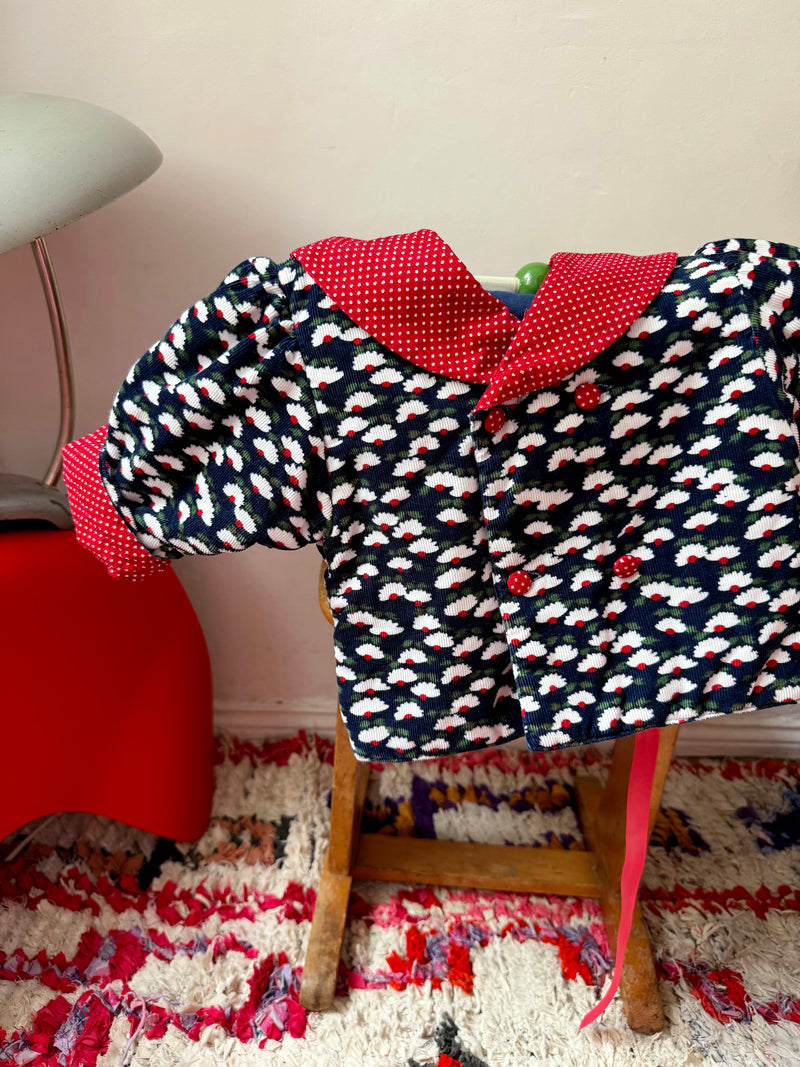 Padded Corduroy Patchwork Jacket 12M