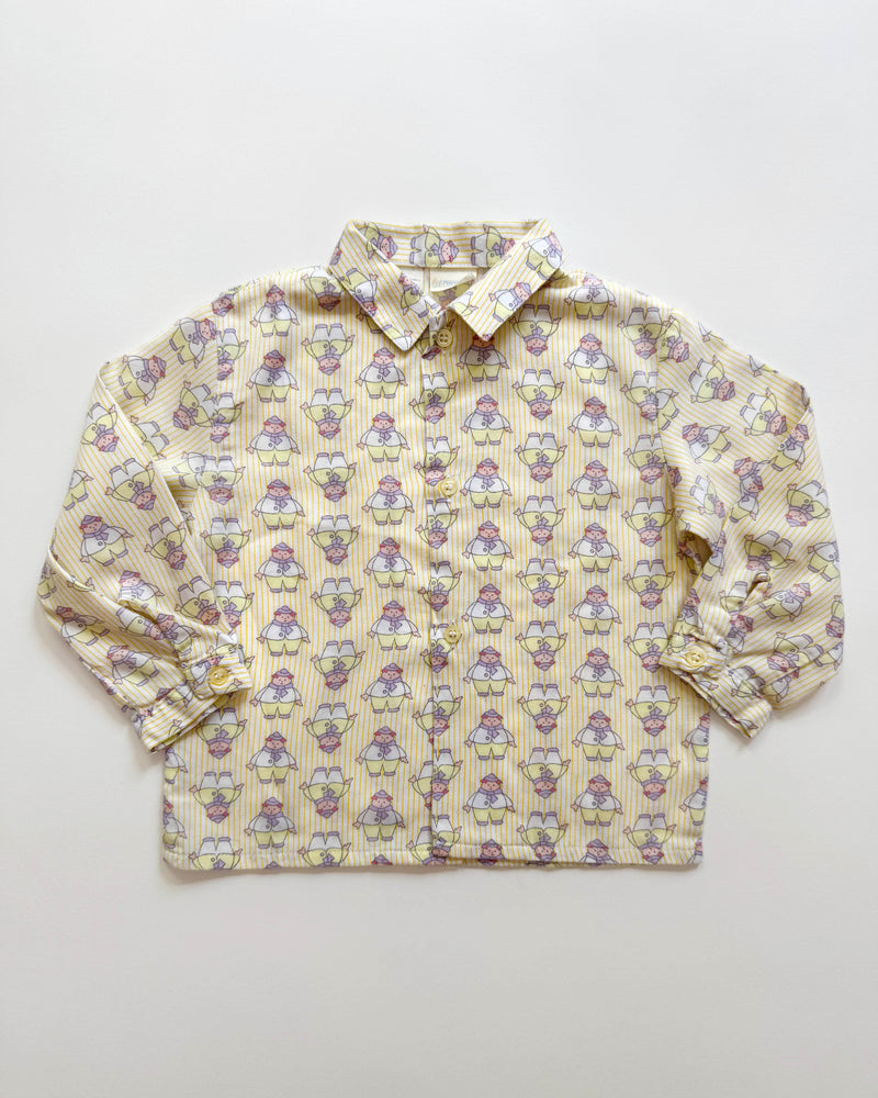 Little Man Cotton Blouse 12M