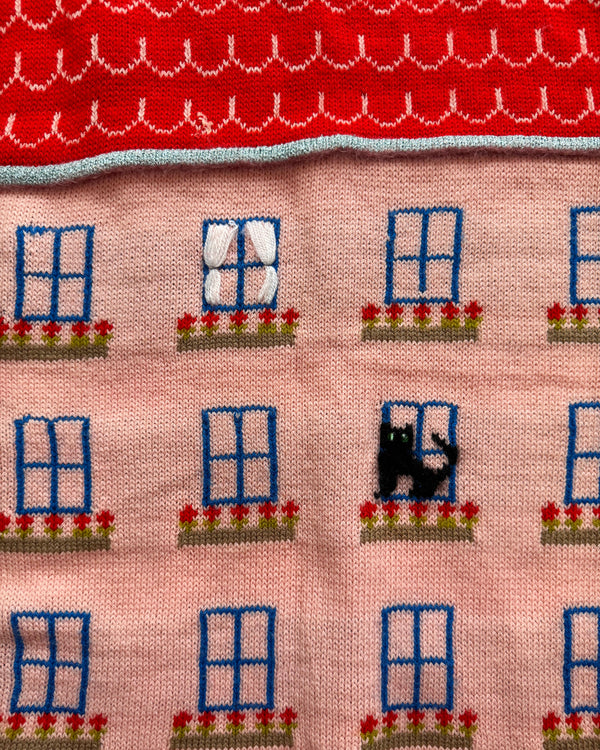 Handmade Cat Maison Wool Sweater ADULTS S-M