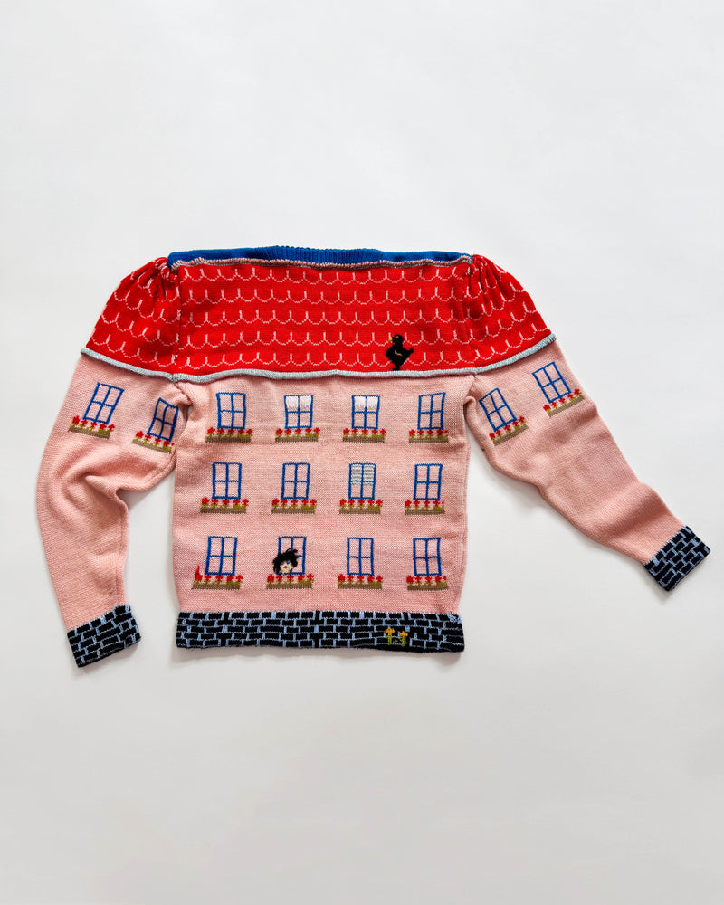 Handmade Cat Maison Wool Sweater ADULTS S-M