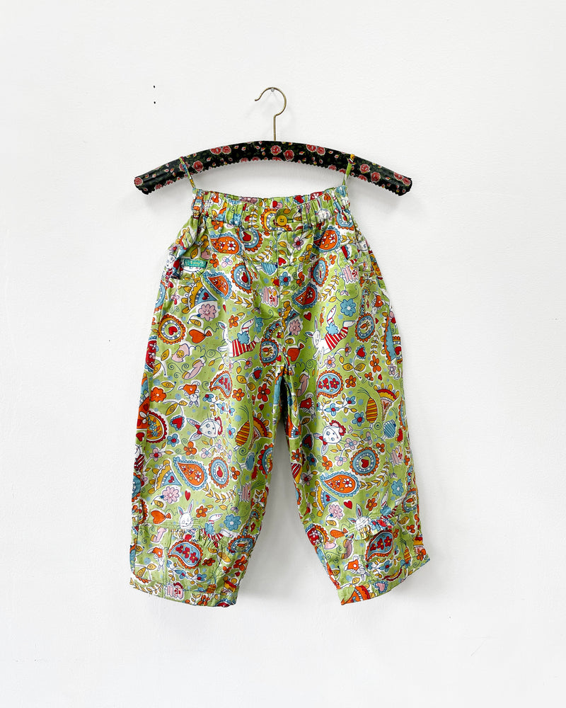 Vintage Oilily Rabbit Cotton Trousers