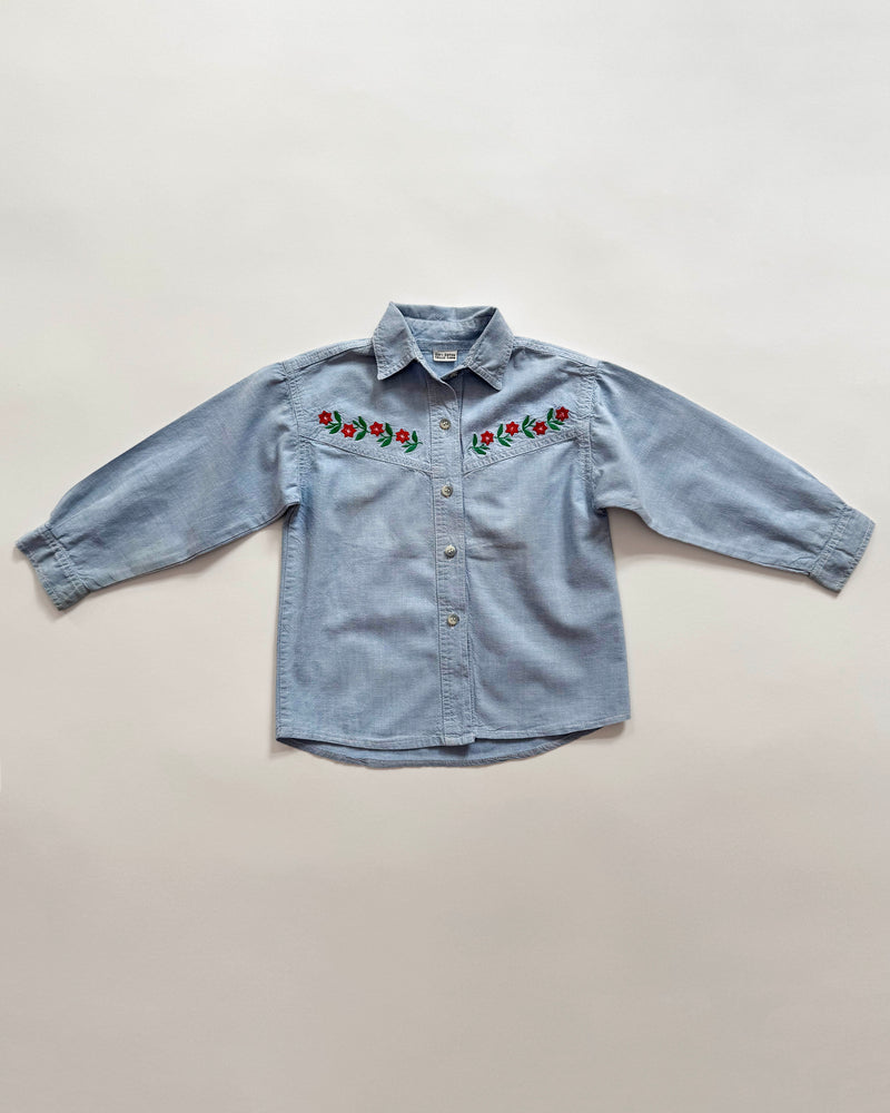 Embroidered Denim Blouse 4Y