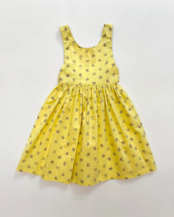 Cat & Dog Cotton Apron Dress 3Y