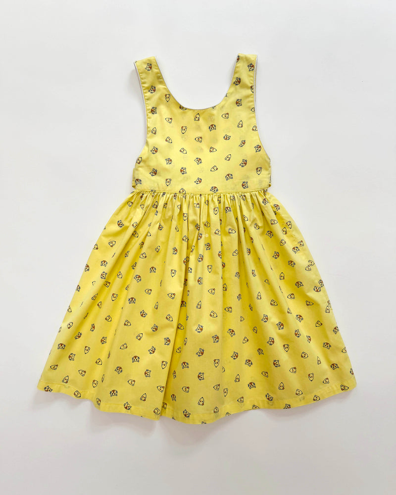 Cat & Dog Cotton Apron Dress 3Y