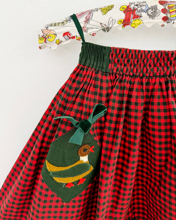 Vintage Cotton Lined Duck Skirt