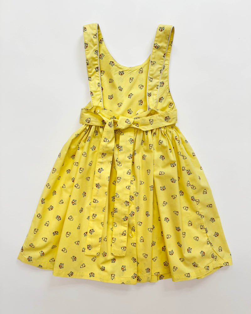Cat & Dog Cotton Apron Dress 3Y