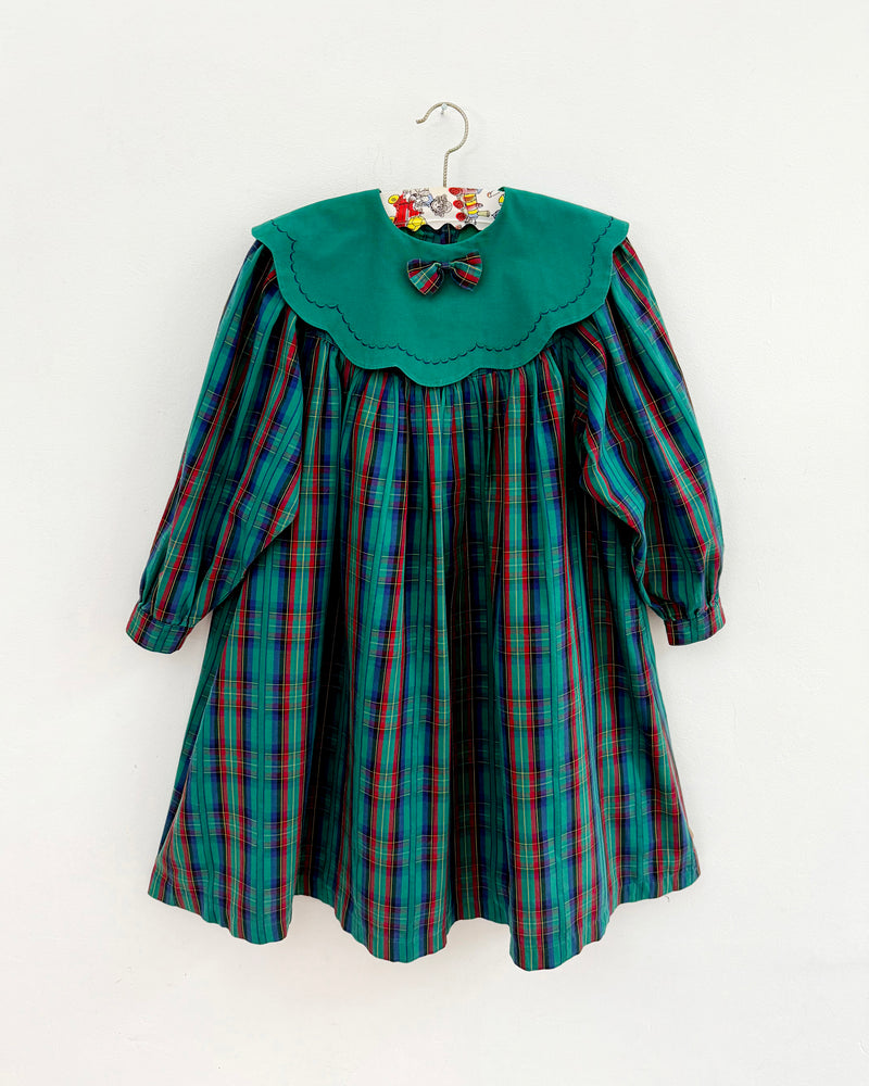 Vintage Bow Cotton Dress