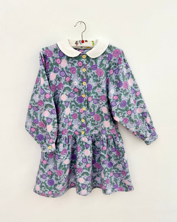 Vintage Floral Cotton Dress