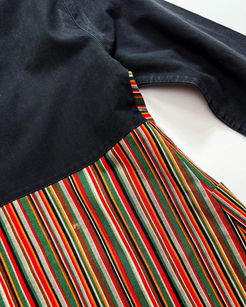 60s Striped Cotton Dress 5-6Y