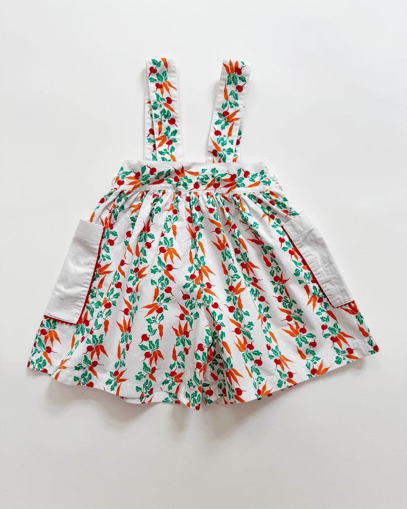 Yves Saint Laurent Embroidered Donkey Cotton Shortalls 18-24M