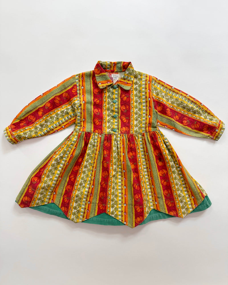 Catimini Pumpkin Cotton Lined Dress 5-6Y